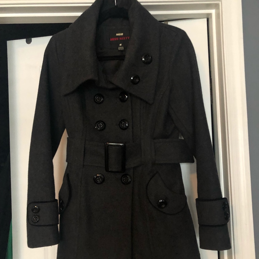 Miss Sixty M60 Belted Wool Coat, size Small